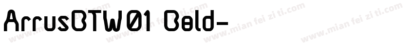 ArrusBTW01 Bold字体转换